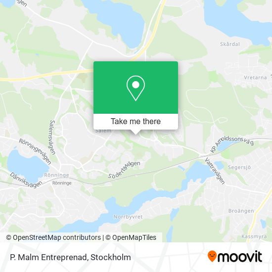 P. Malm Entreprenad map