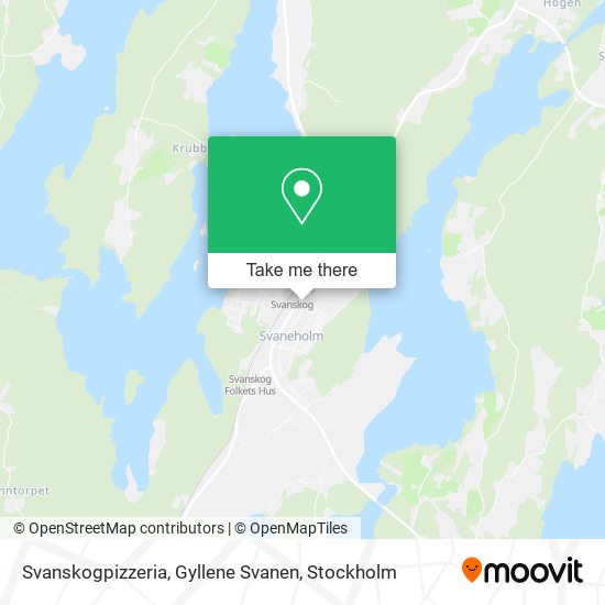 Svanskogpizzeria, Gyllene Svanen map