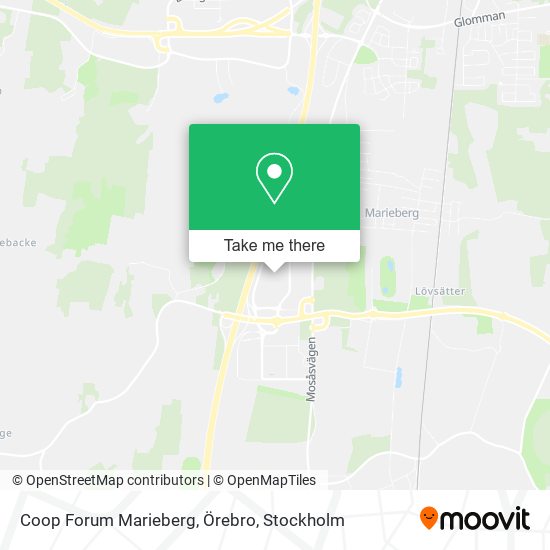 Coop Forum Marieberg, Örebro map