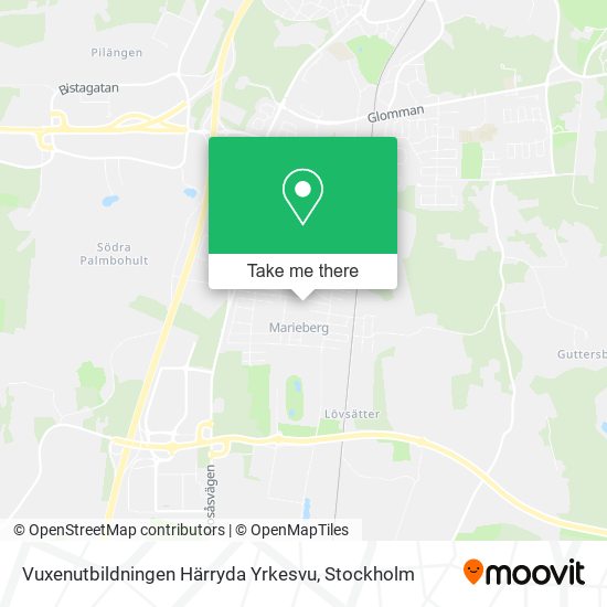 Vuxenutbildningen Härryda Yrkesvu map