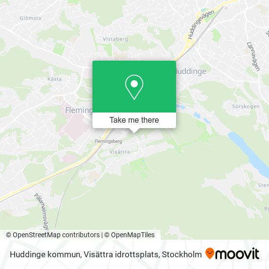 Huddinge kommun, Visättra idrottsplats map