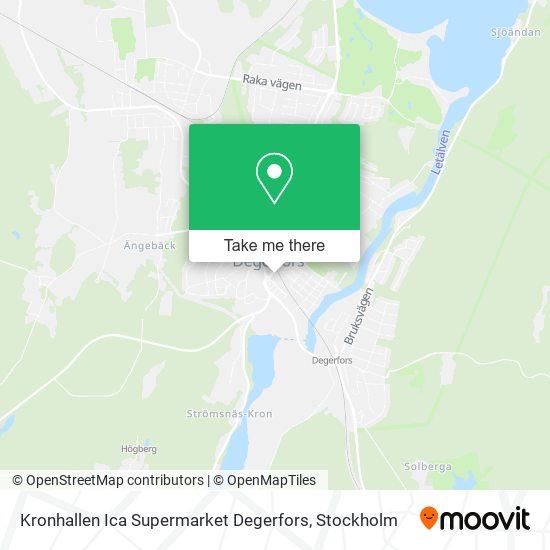 Kronhallen Ica Supermarket Degerfors map