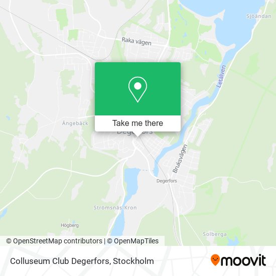 Colluseum Club Degerfors map