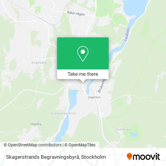 Skagerstrands Begravningsbyrå map