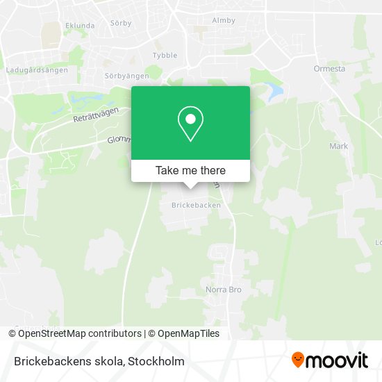 Brickebackens skola map