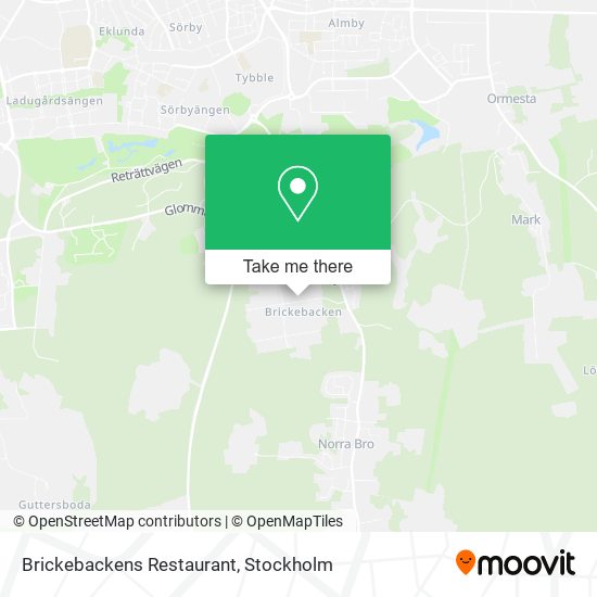 Brickebackens Restaurant map