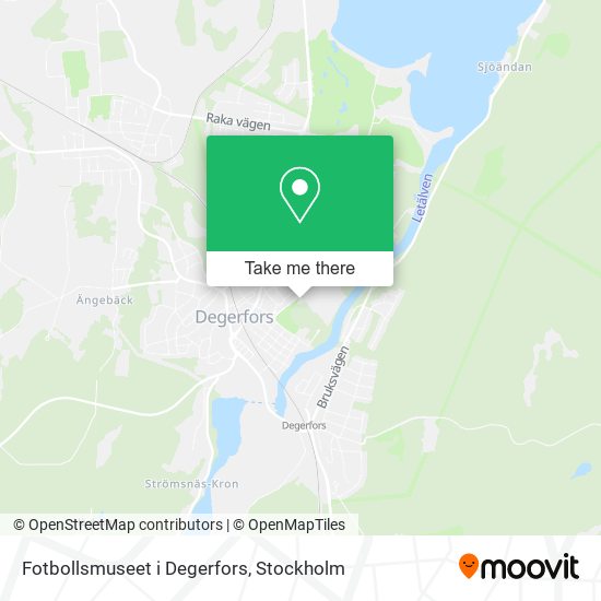 Fotbollsmuseet i Degerfors map