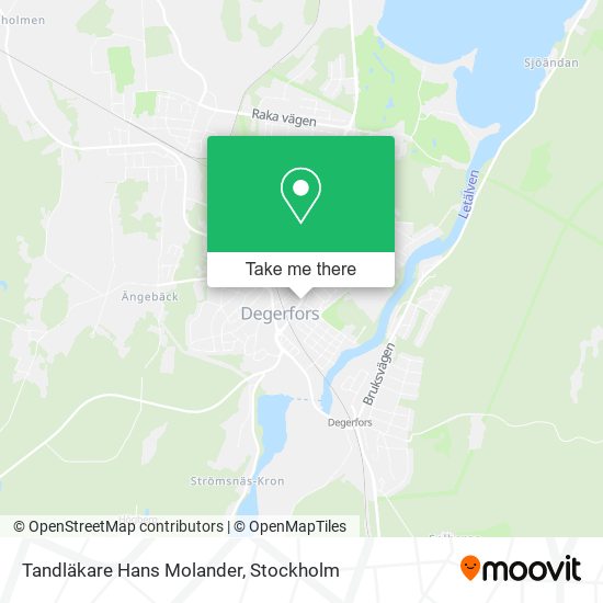 Tandläkare Hans Molander map