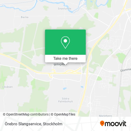 Örebro Slangservice map