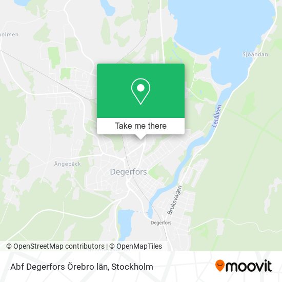 Abf Degerfors Örebro län map