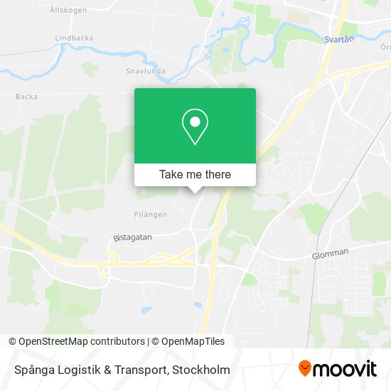 Spånga Logistik & Transport map