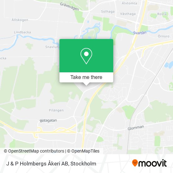 J & P Holmbergs Åkeri AB map