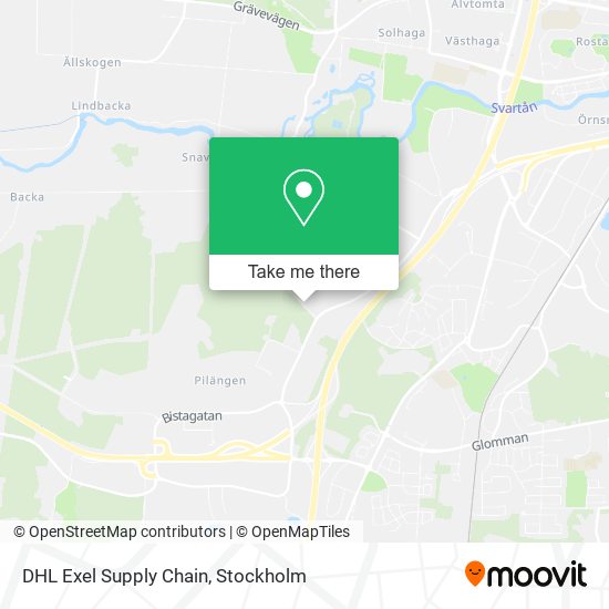 DHL Exel Supply Chain map