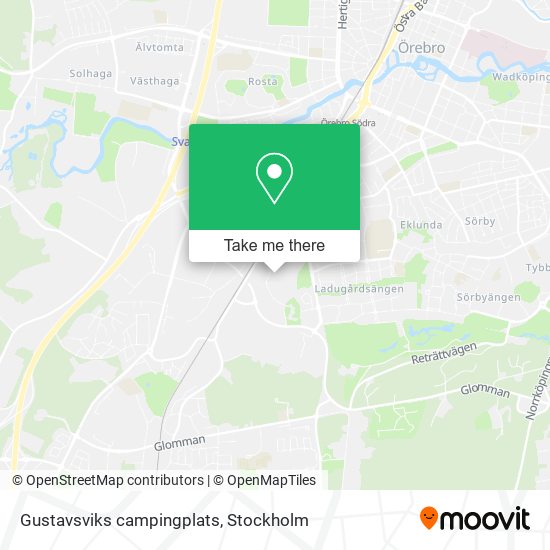 Gustavsviks campingplats map