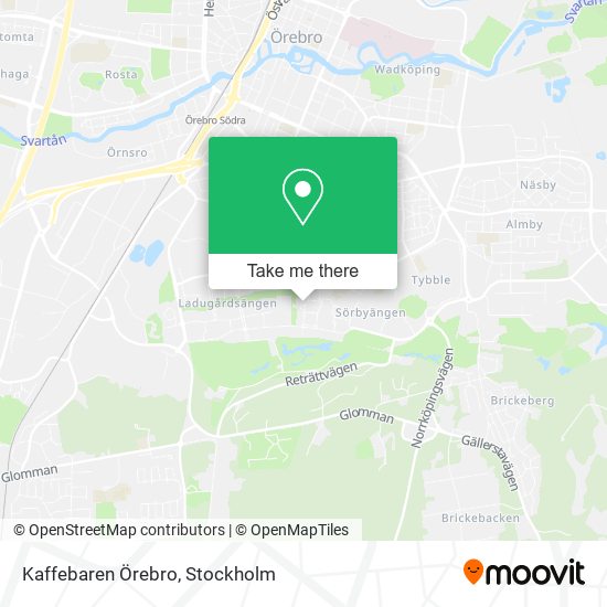 Kaffebaren Örebro map