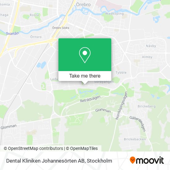 Dental Kliniken Johannesörten AB map