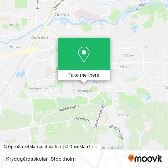 Kryddgårdsskolan map