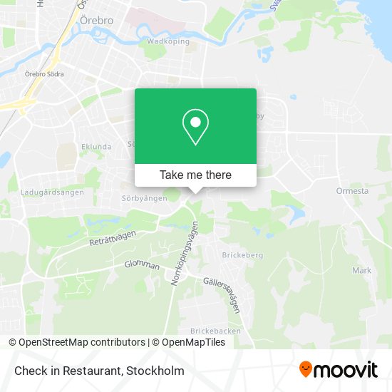 Check in Restaurant map