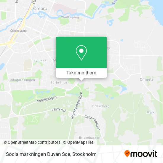 Socialmärkningen Duvan Sce map