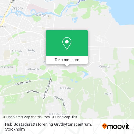 Hsb Bostadsrättsförening Grythyttanscentrum map