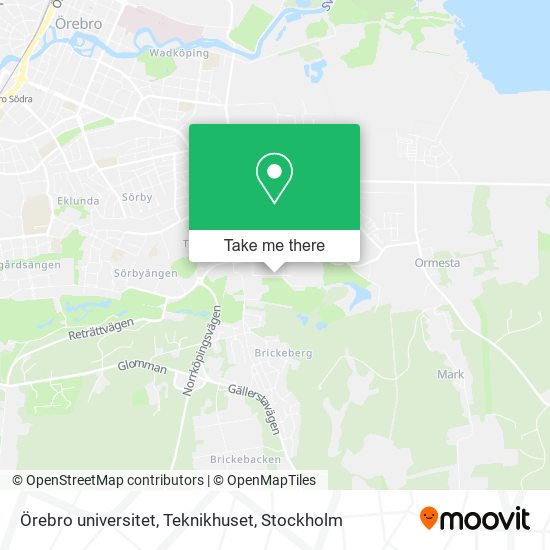 Örebro universitet, Teknikhuset map