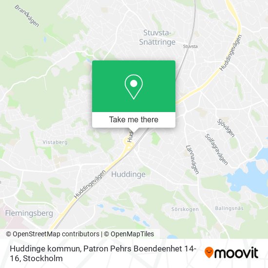 Huddinge kommun, Patron Pehrs Boendeenhet 14-16 map