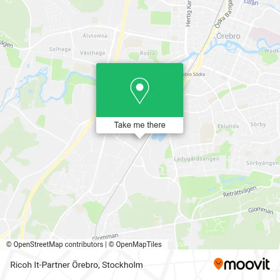 Ricoh It-Partner Örebro map