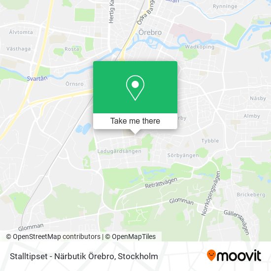 Stalltipset - Närbutik Örebro map