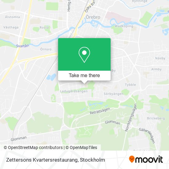 Zettersons Kvartersrestaurang map