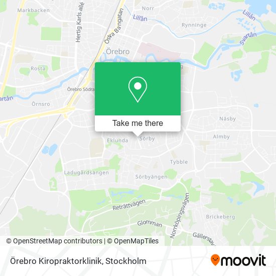 Örebro Kiropraktorklinik map
