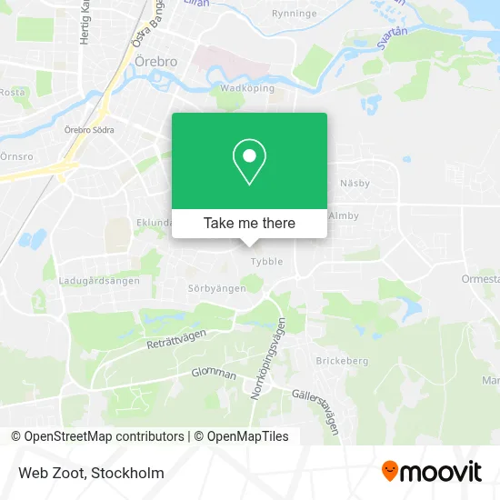 Web Zoot map