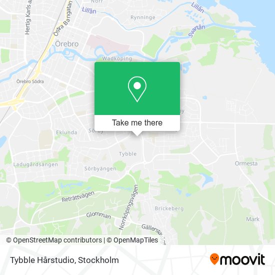 Tybble Hårstudio map