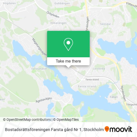 Bostadsrättsföreningen Farsta gård Nr 1 map