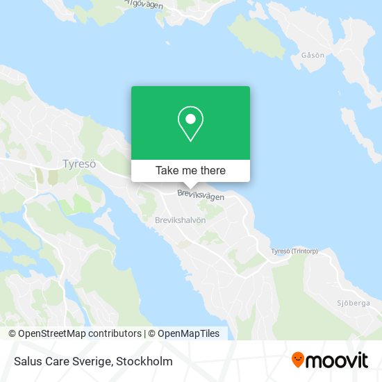 Salus Care Sverige map