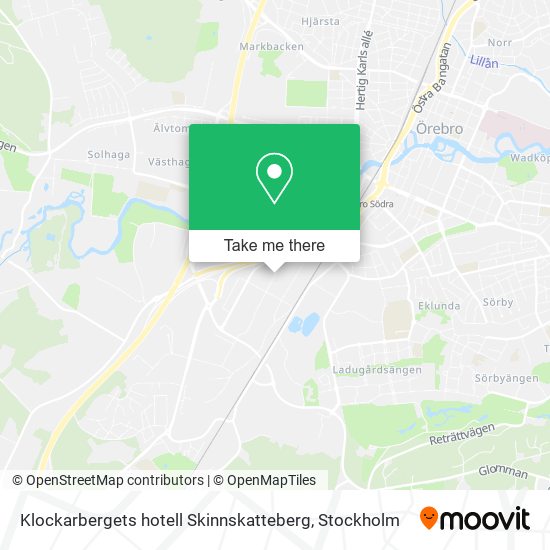 Klockarbergets hotell Skinnskatteberg map