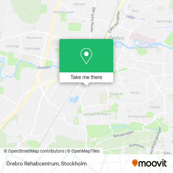 Örebro Rehabcentrum map