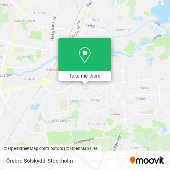 Örebro Solskydd map