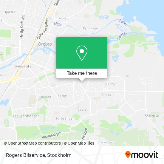 Rogers Bilservice map