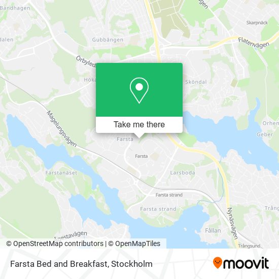 Farsta Bed and Breakfast map