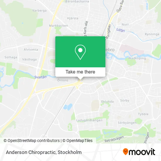 Anderson Chiropractic map