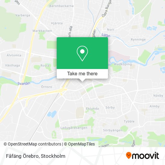 Fåfäng Örebro map
