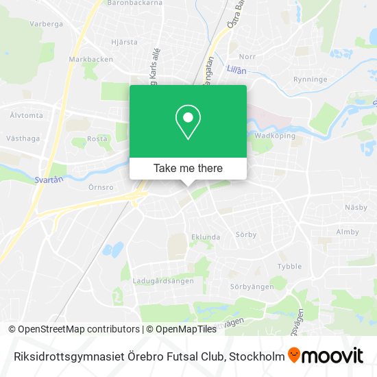 Riksidrottsgymnasiet Örebro Futsal Club map