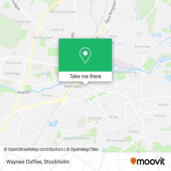 Waynes Coffee map