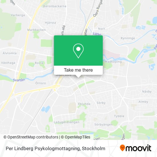 Per Lindberg Psykologmottagning map