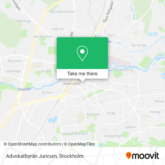 Advokatbyrån Juricum map