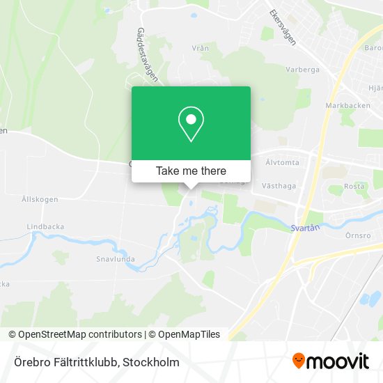 Örebro Fältrittklubb map