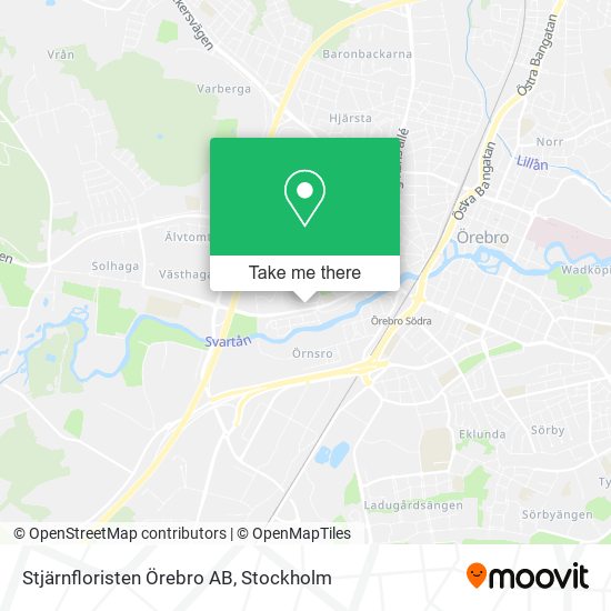 Stjärnfloristen Örebro AB map