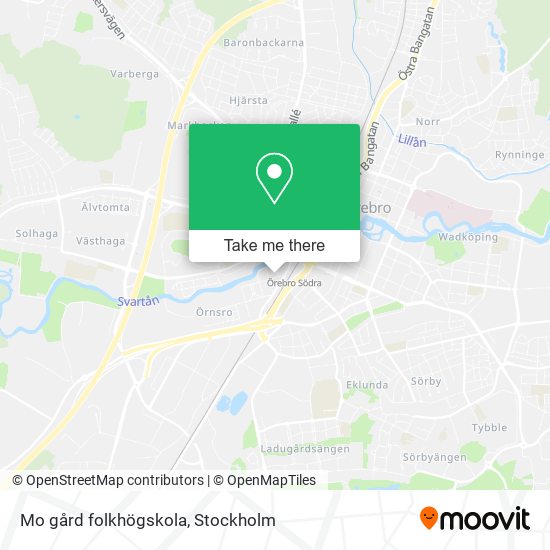 Mo gård folkhögskola map