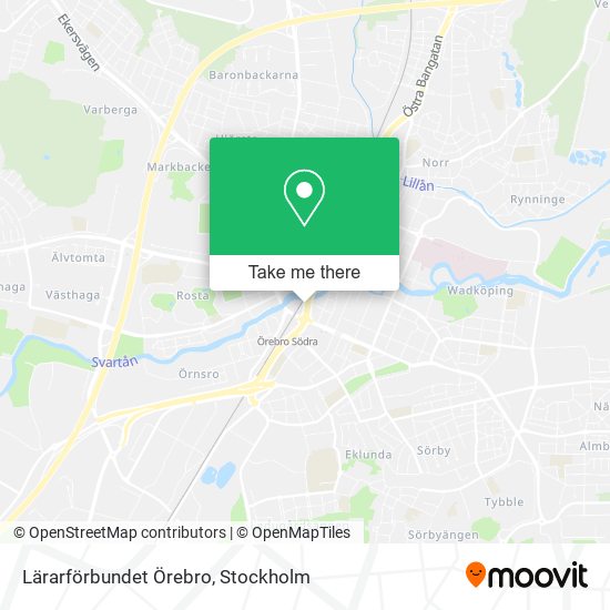Lärarförbundet Örebro map