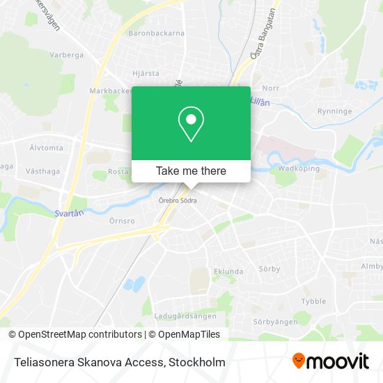 Teliasonera Skanova Access map